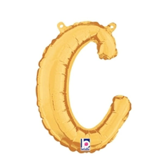 14 inch SCRIPT LETTER C - GOLD (AIR-FILL ONLY) | USA Decoration®