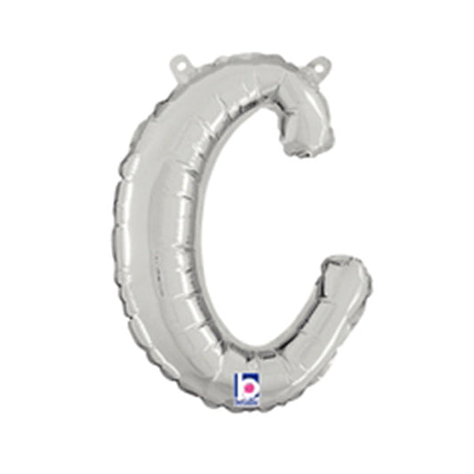 14 inch SCRIPT LETTER C - SILVER (AIR-FILL ONLY) | USA Decoration®