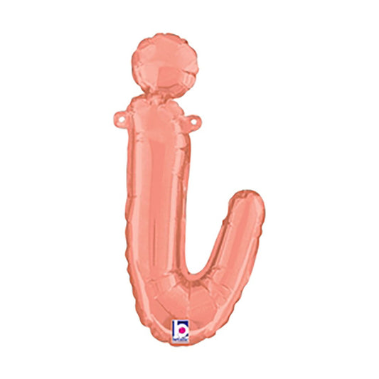 14 inch SCRIPT LETTER I - ROSE GOLD (AIR-FILL ONLY) | USA Decoration®