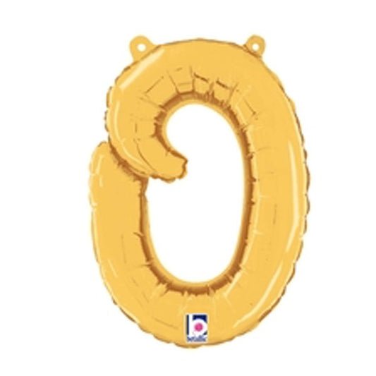 14 inch SCRIPT LETTER O - GOLD (AIR-FILL ONLY) | USA Decoration®