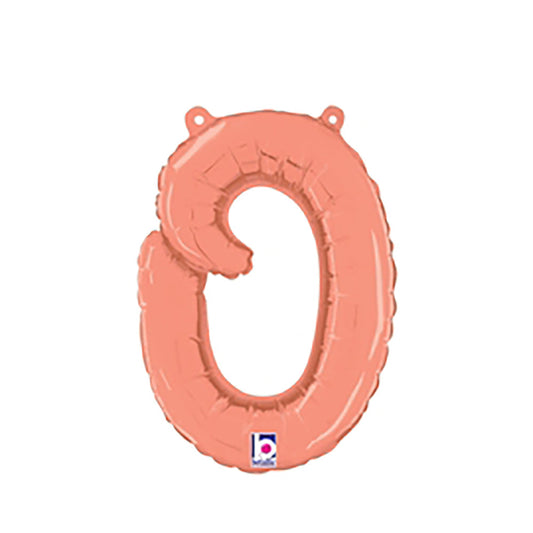 14 inch SCRIPT LETTER O - ROSE GOLD (AIR-FILL ONLY) | USA Decoration®