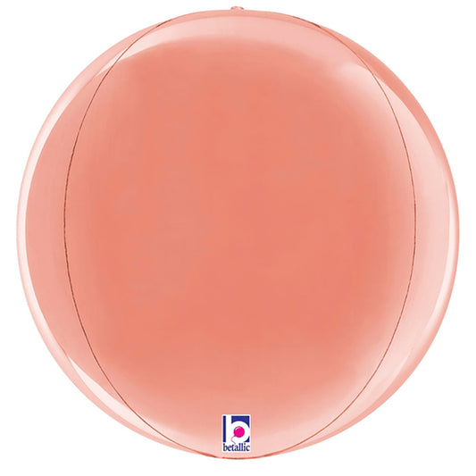 16 inch DIMENSIONALS ROSE GOLD GLOBE | USA Decoration®