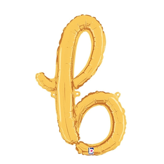 24 inch SCRIPT LETTER B GOLD (AIR-FILL ONLY) | USA Decoration®