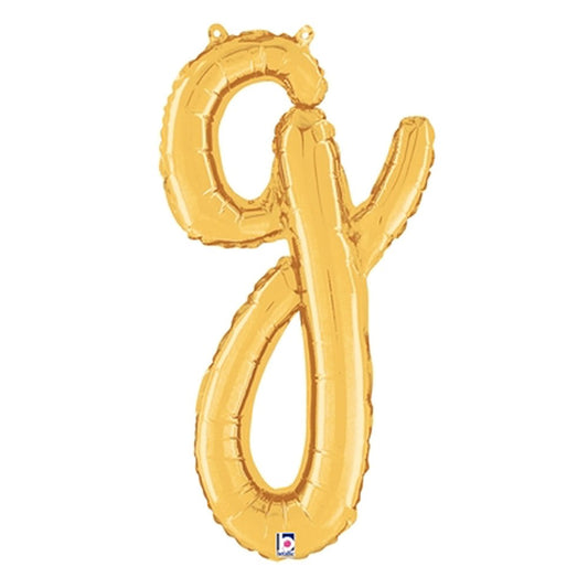 24 inch SCRIPT LETTER G GOLD (AIR-FILL ONLY) | USA Decoration®