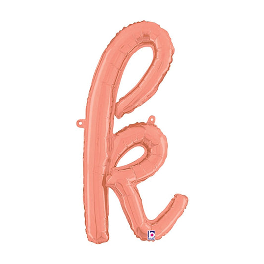 24 inch SCRIPT LETTER K - ROSE GOLD (AIR-FILL ONLY) | USA Decoration®