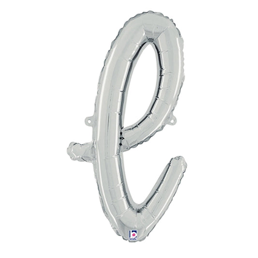 24 inch SCRIPT LETTER L SILVER (AIR-FILL ONLY) | USA Decoration®