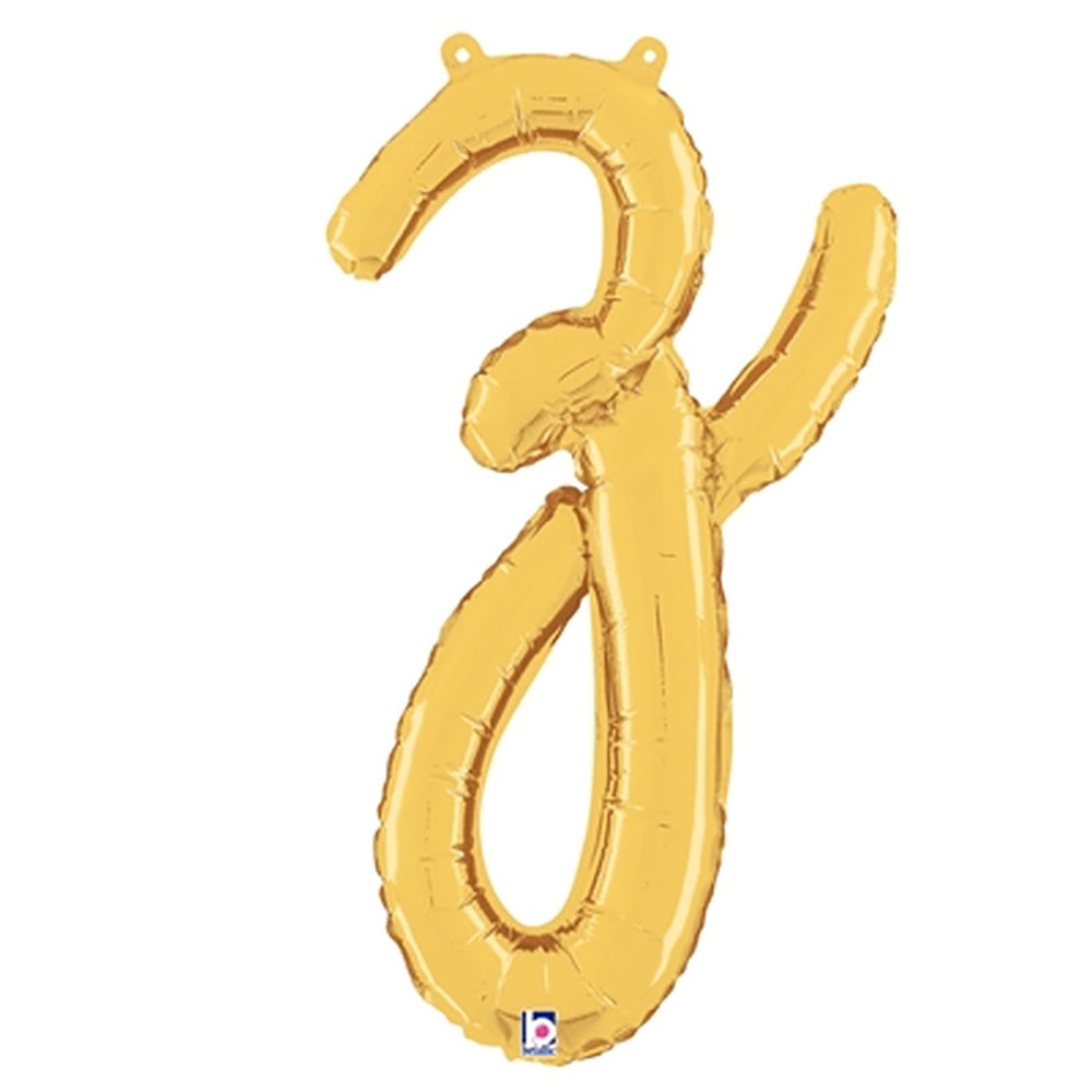 24 inch SCRIPT LETTER Z GOLD (AIR-FILL ONLY) | USA Decoration®