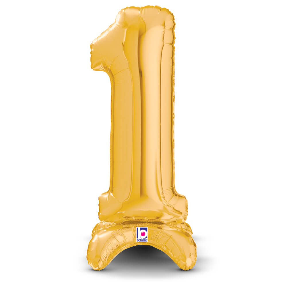 25 inch STANDUPS NUMBER 1 - GOLD (AIR-FILL ONLY) | USA Decoration®