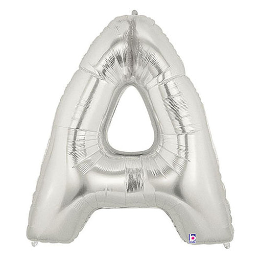 40 inch LETTER A - SILVER MEGALOON | USA Decoration®