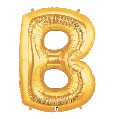 40 inch LETTER B - GOLD MEGALOON | USA Decoration®