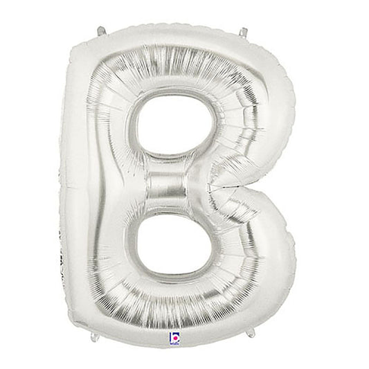 40 inch LETTER B - SILVER MEGALOON | USA Decoration®