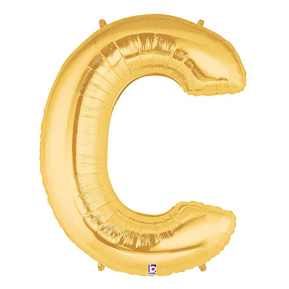 40 inch LETTER C - GOLD MEGALOON | USA Decoration®