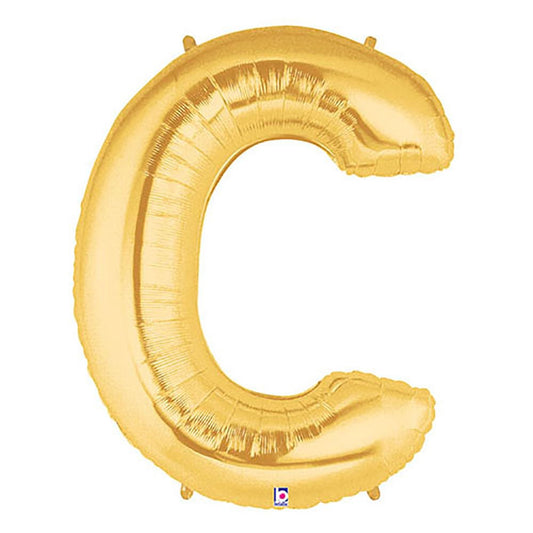 40 inch LETTER C - GOLD MEGALOON | USA Decoration®