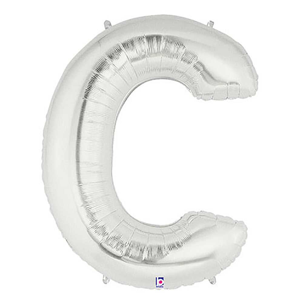 40 inch LETTER C - SILVER MEGALOON | USA Decoration®