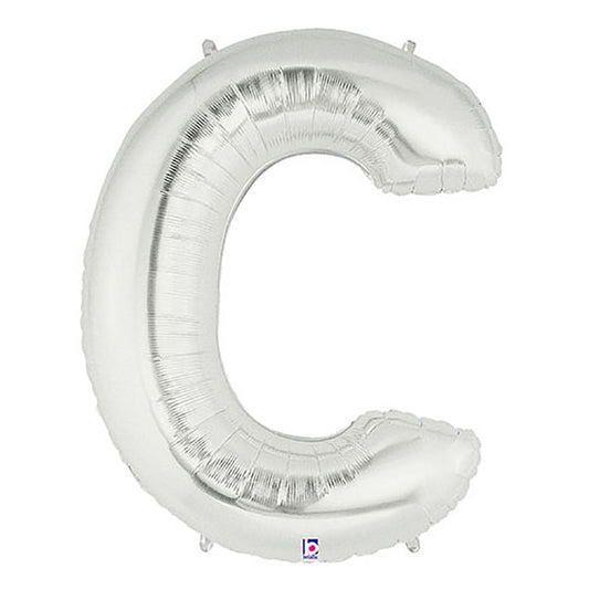 40 inch LETTER C - SILVER MEGALOON | USA Decoration®