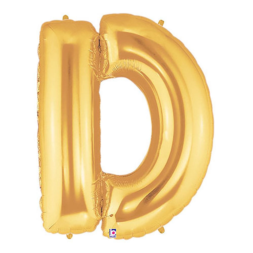 40 inch LETTER D - GOLD MEGALOON | USA Decoration®