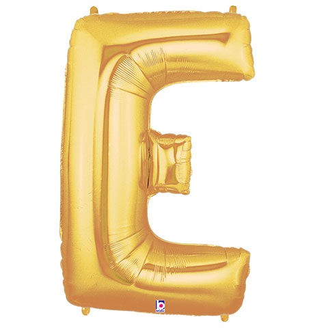40 inch LETTER E - GOLD MEGALOON | USA Decoration®