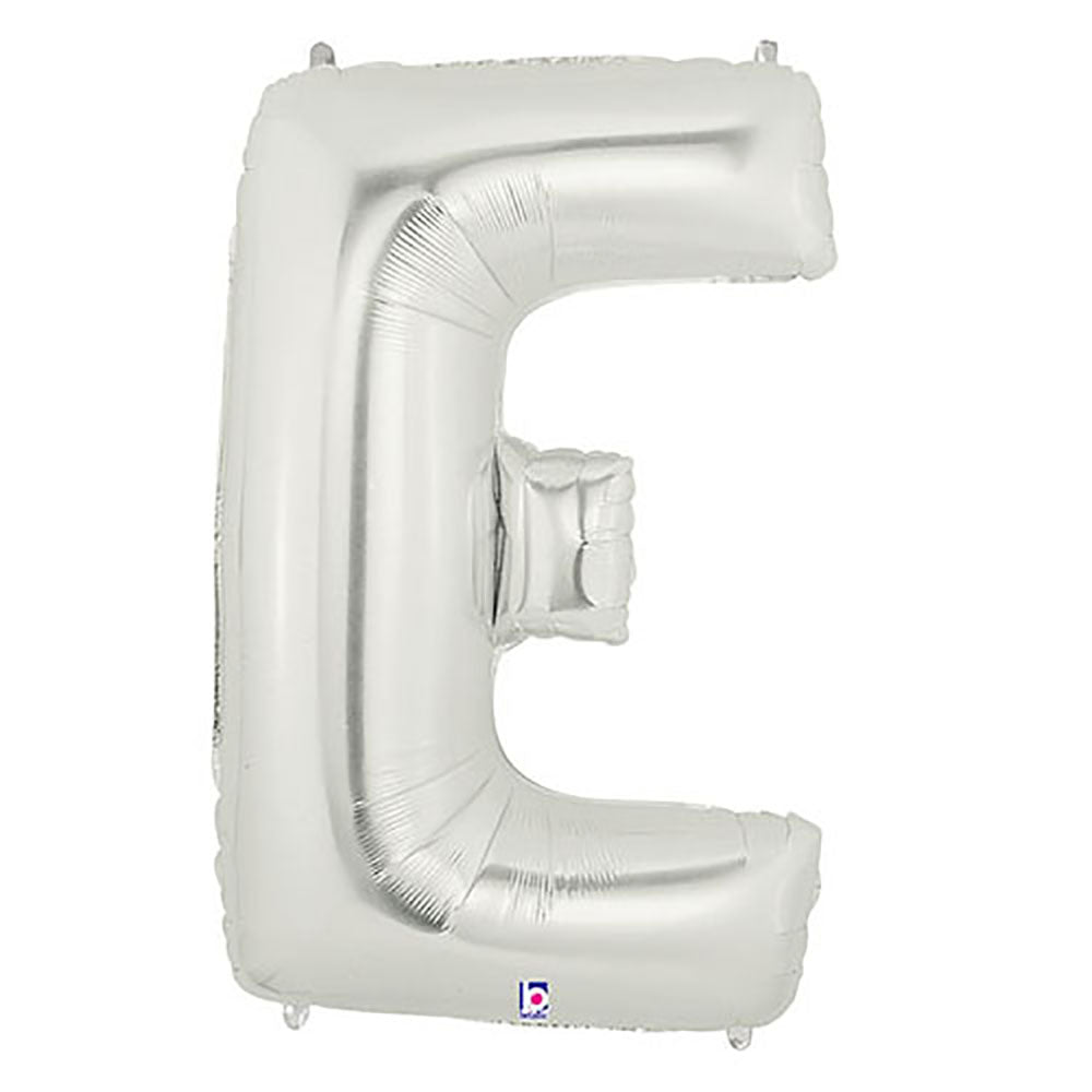 40 inch LETTER E - SILVER MEGALOON | USA Decoration®