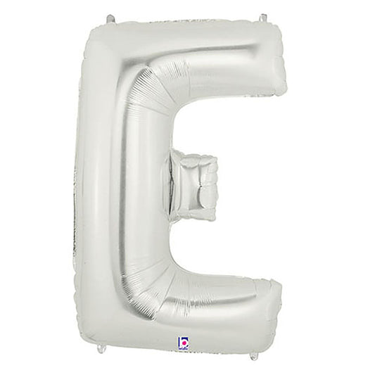 40 inch LETTER E - SILVER MEGALOON | USA Decoration®