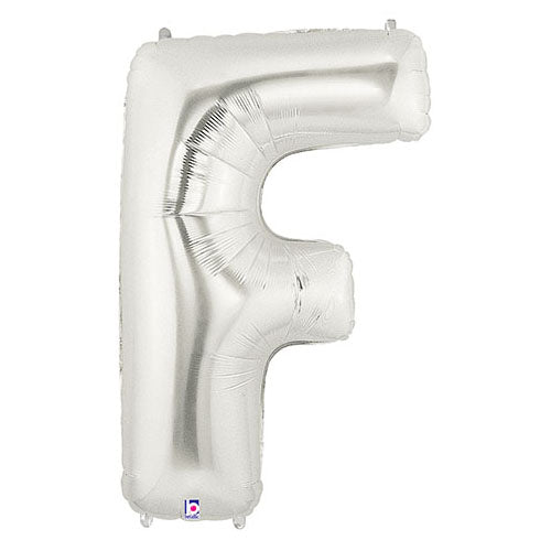 40 inch LETTER F - SILVER MEGALOON | USA Decoration®