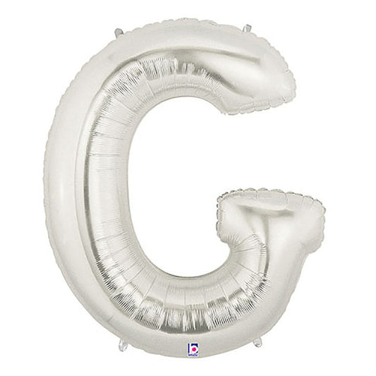 40 inch LETTER G - SILVER MEGALOON | USA Decoration®
