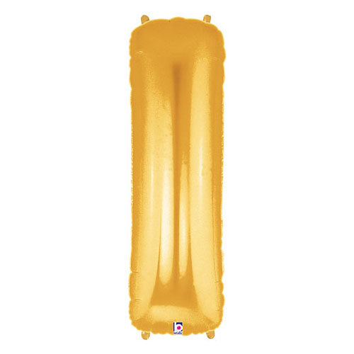 40 inch LETTER I - GOLD MEGALOON | USA Decoration®
