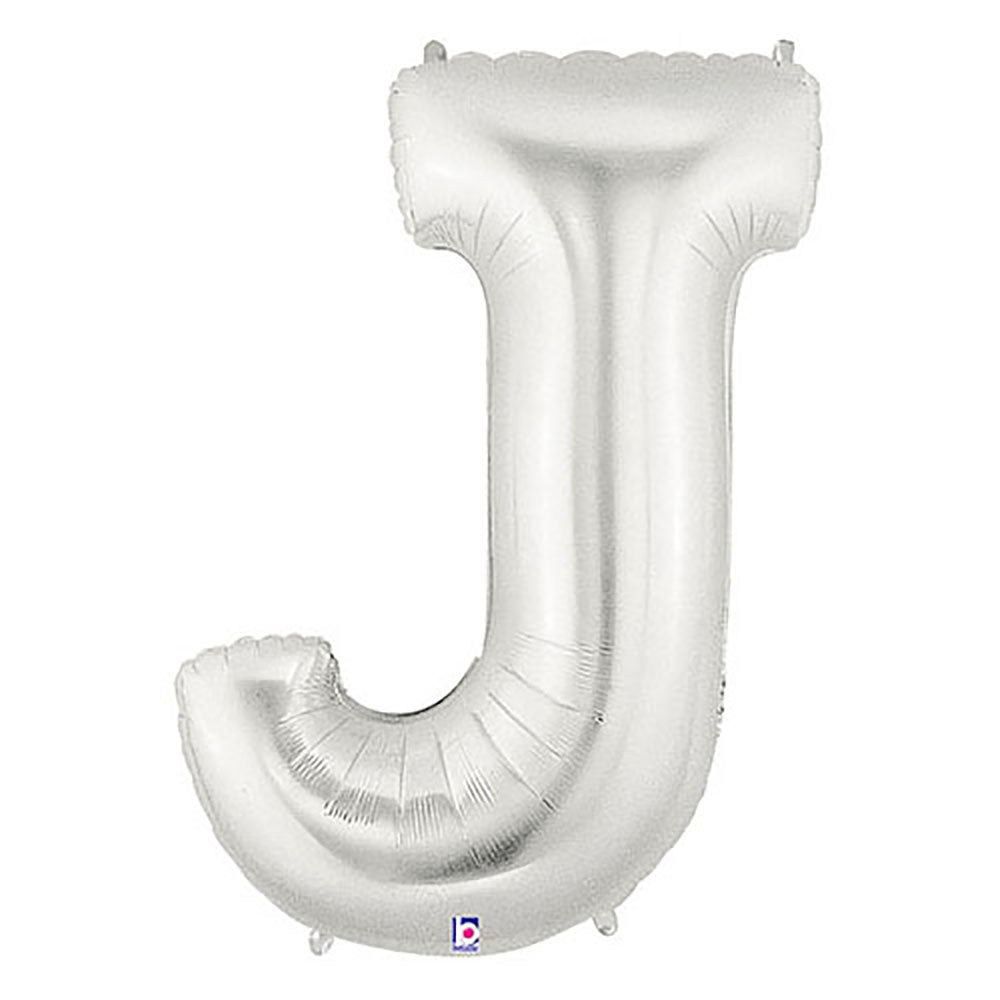 40 inch LETTER J - SILVER MEGALOON | USA Decoration®