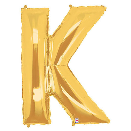 40 inch LETTER K - GOLD MEGALOON | USA Decoration®