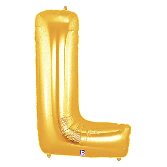 40 inch LETTER L - GOLD MEGALOON | USA Decoration®