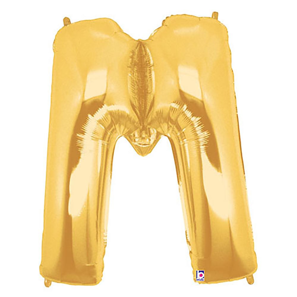 40 inch LETTER M - GOLD MEGALOON | USA Decoration®