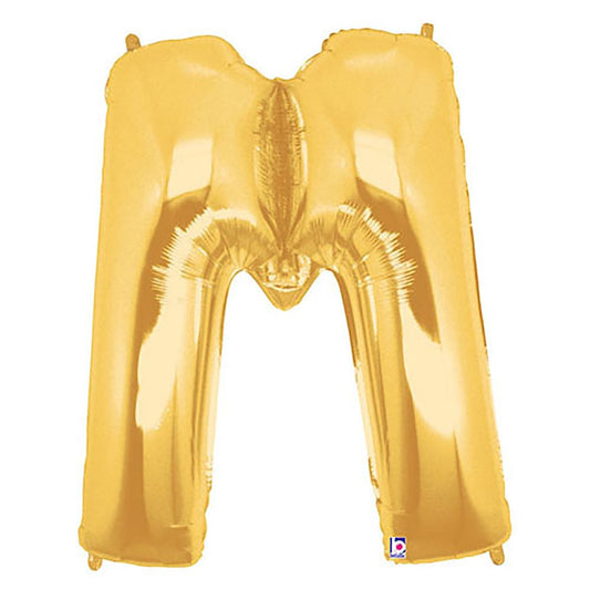 40 inch LETTER M - GOLD MEGALOON | USA Decoration®