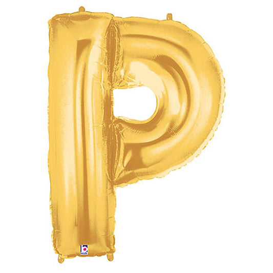 40 inch LETTER P - GOLD MEGALOON | USA Decoration®