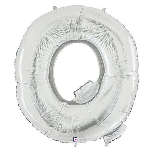 40 inch LETTER Q - SILVER MEGALOON | USA Decoration®