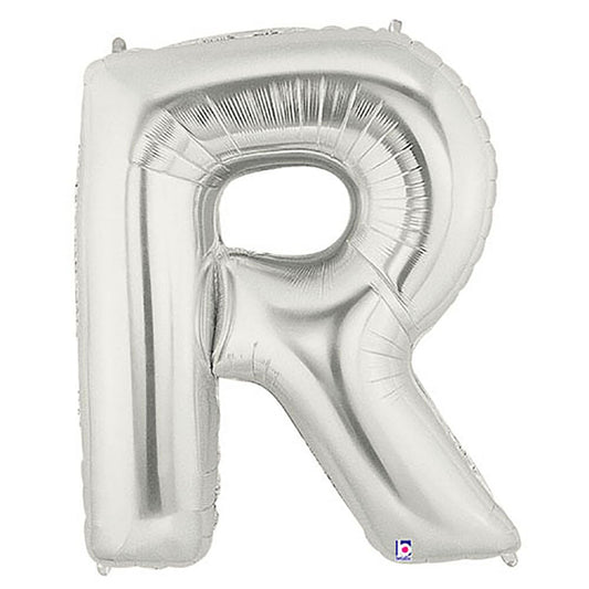 40 inch LETTER R - SILVER MEGALOON | USA Decoration®