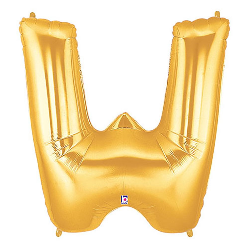 40 inch LETTER W - GOLD MEGALOON | USA Decoration®