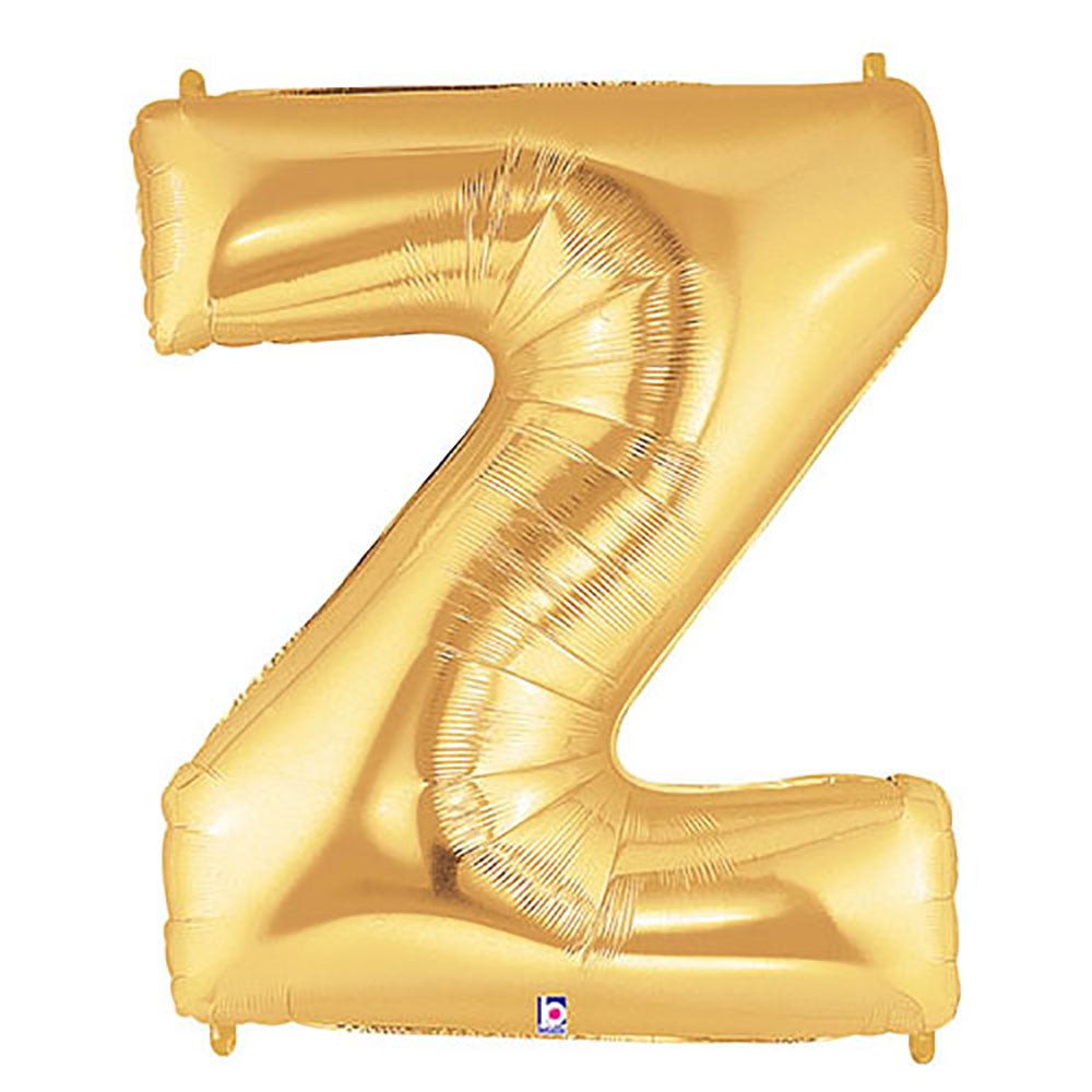40 inch LETTER Z - GOLD MEGALOON | USA Decoration®