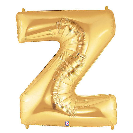 40 inch LETTER Z - GOLD MEGALOON | USA Decoration®