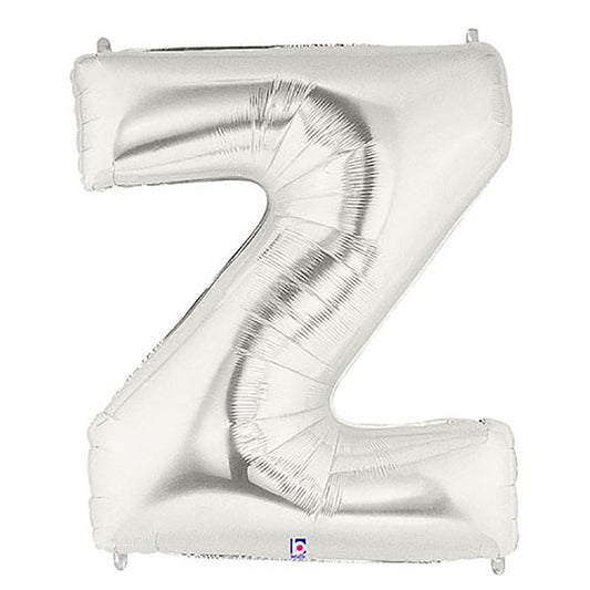 40 inch LETTER Z - SILVER MEGALOON | USA Decoration®