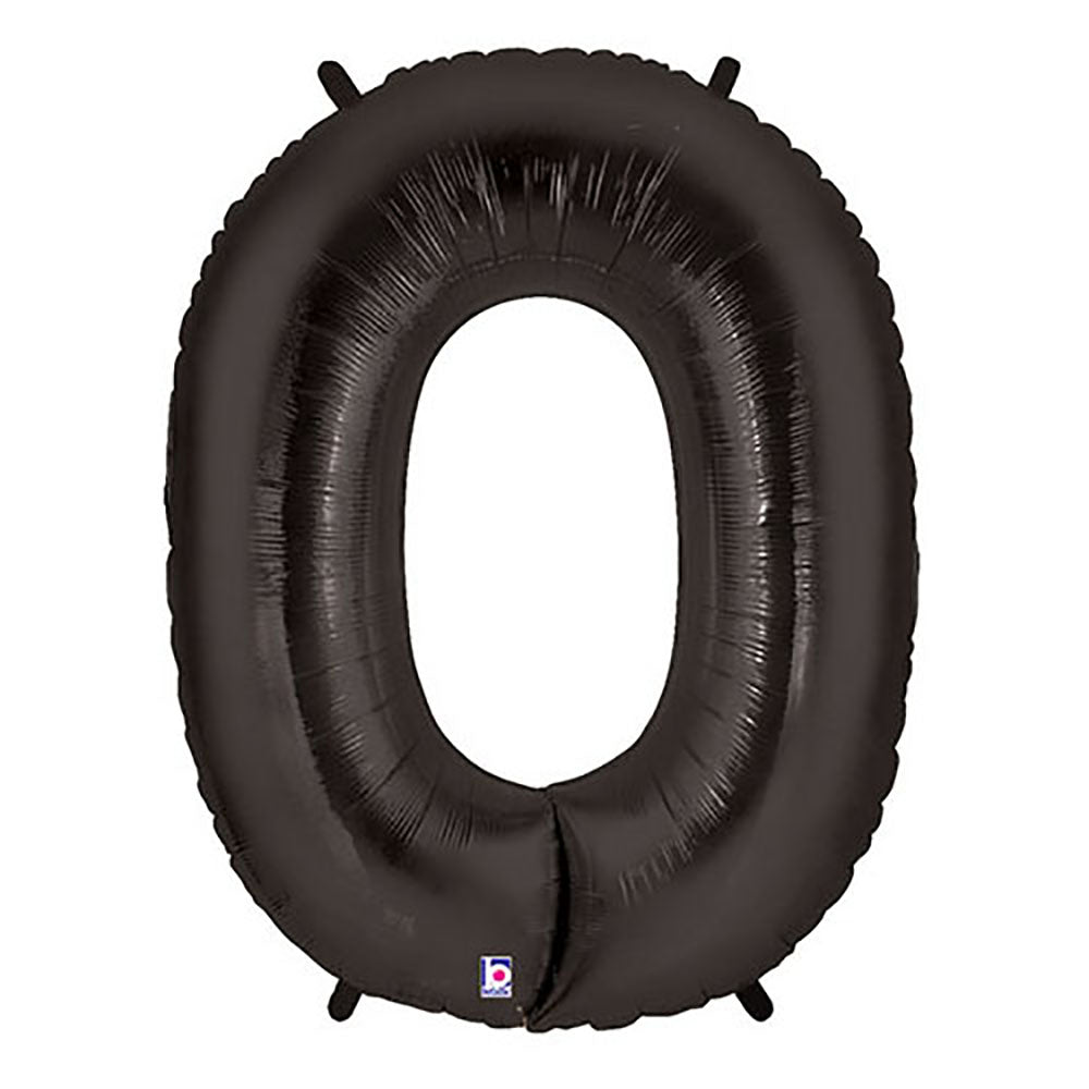 40 inch NUMBER 0 - BLACK MEGALOON | USA Decoration®