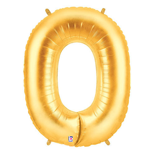 40 inch NUMBER 0 - GOLD MEGALOON | USA Decoration®
