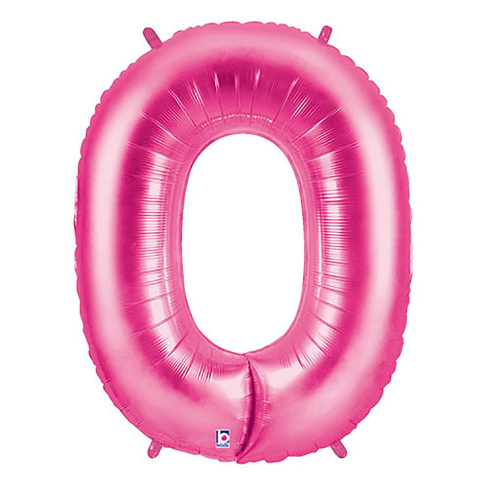 40 inch NUMBER 0 - PINK MEGALOON | USA Decoration®