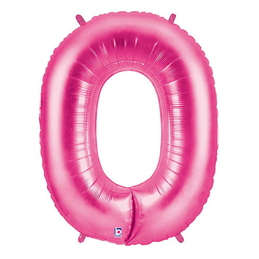 40 inch NUMBER 0 - PINK MEGALOON | USA Decoration®