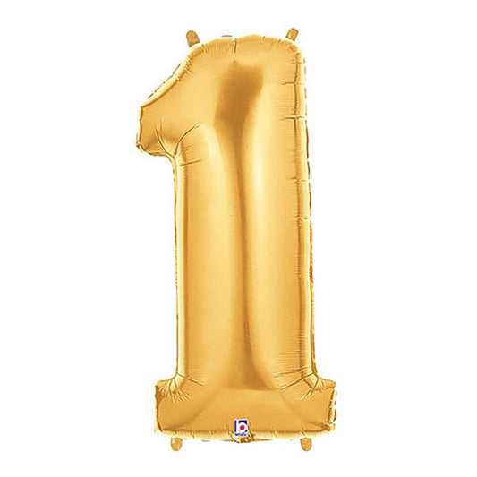 40 inch NUMBER 1 - GOLD MEGALOON | USA Decoration®