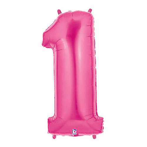 40 inch NUMBER 1 - PINK MEGALOON | USA Decoration®