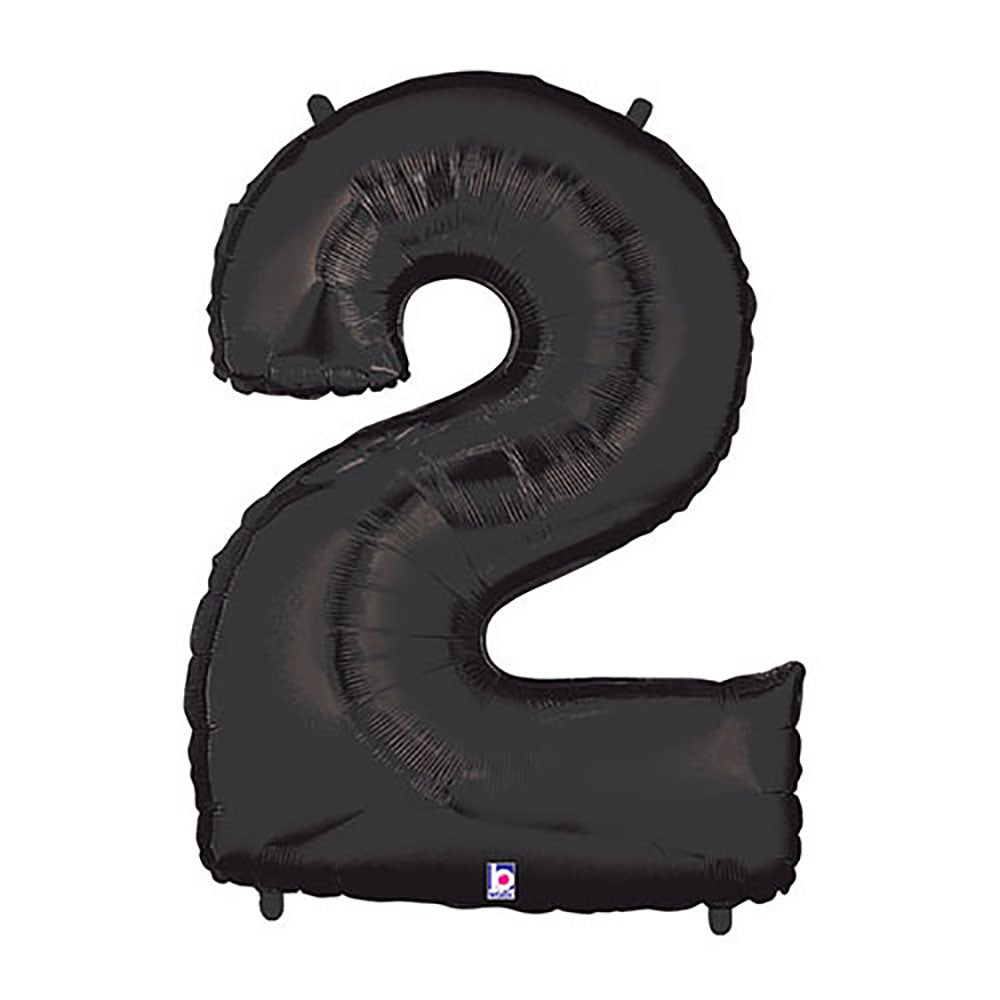 40 inch NUMBER 2 - BLACK MEGALOON | USA Decoration®