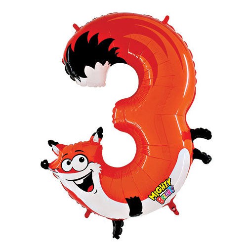 40 inch NUMBER 3 - FOX ZOOLOON | USA Decoration®