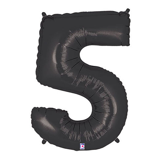 40 inch NUMBER 5 - BLACK MEGALOON | USA Decoration®