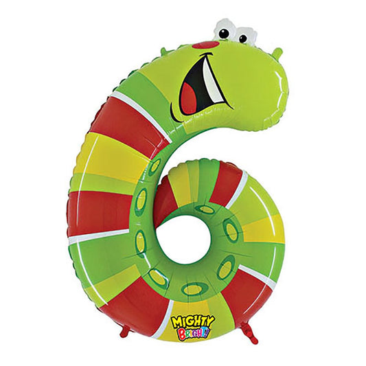 40 inch NUMBER 6 - CATERPILLAR ZOOLOON | USA Decoration®