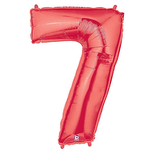 40 inch NUMBER 7 - RED MEGALOON | USA Decoration®