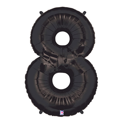 40 inch NUMBER 8 - BLACK MEGALOON | USA Decoration®